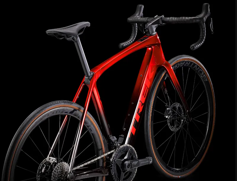 Trek Domane+ SLR 9 Electric Road Bike 2025 in Carbon Red Smoke-9
